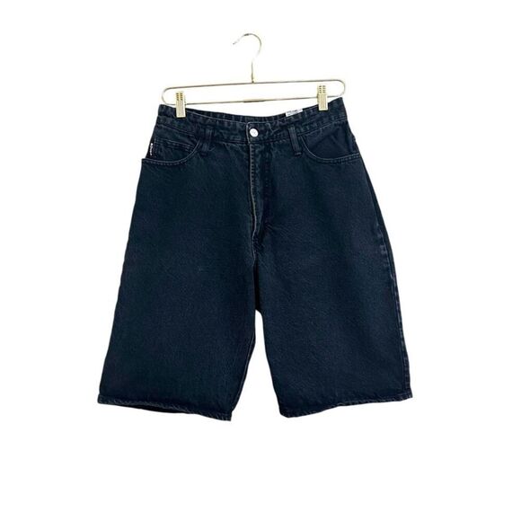 Vintage Bongo High Rise‎ Jean Shorts Women's 11 Black Jorts 90's Y2K Streetwear - Picture 1 of 8